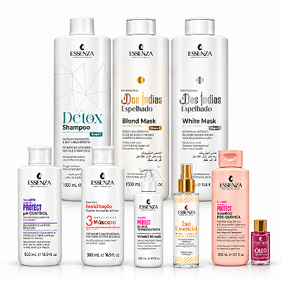 Combo De Salão Alisamento Técnica Perfeita Conjunto De Produtos - Essenza