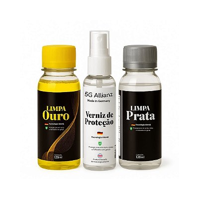 Kit Limpeza e Proteção para Semijoias, Bijuterias e Joias