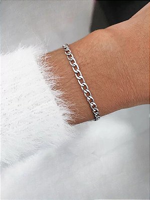 Pulseira Corrente Grumet  - UNISSEX em Aço Inoxidável