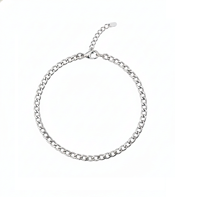 Pulseira Corrente Grumet - Unissex em Aço Inoxidável