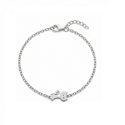 Pulseira Gatinho Minimalista em Aço Inoxidável