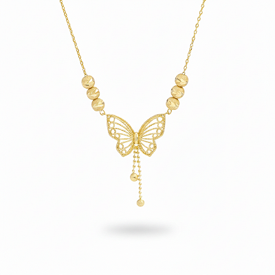 Colar Borboleta Amélie em Aço Inoxidável