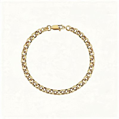 Pulseira Elo Português em Aço Inoxidável