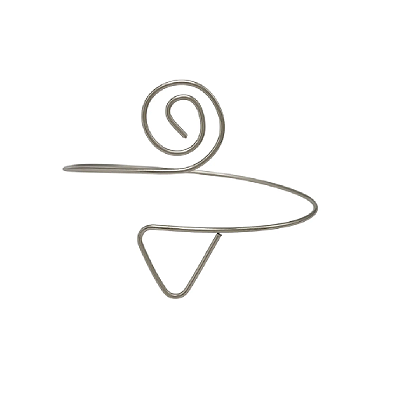 Bracelete Geométrico Espiral em Aço Inoxidável