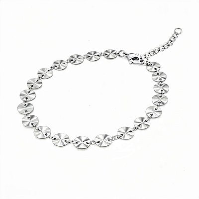 Pulseira Flocos de Neve em Aço Inoxidável