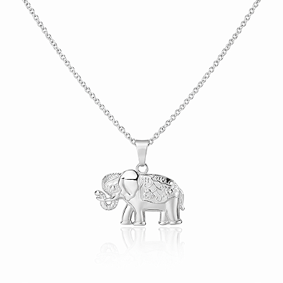 Colar Elefante em Aço Inoxidável