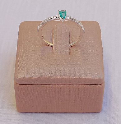 Solitário com Zircônia Turmalina