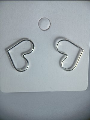 Brinco  Coração Vazado