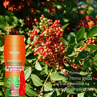 Sabonete íntimo aroeira com barbatimão 200ml