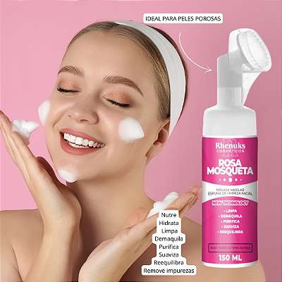 Mousse micelar rosa mosqueta 150ml