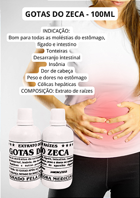 Gotas do zeca 100ml