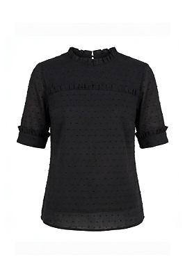 Blusa Cambraia Preta