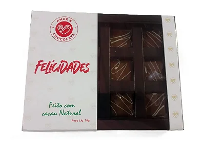 Display Felicidades 12 Tabletinhos Ao Leite