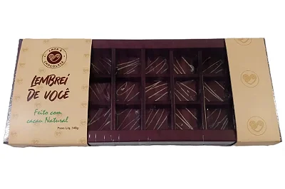 Display Lembrei de Você 24 Tabletinhos Ao Leite