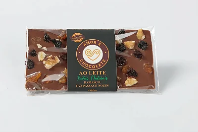 Barra 100g c/ Frutas Secas Ao Leite