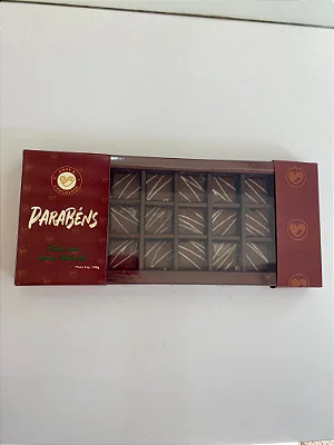Display Parabéns 24 Tabletinhos Ao Leite