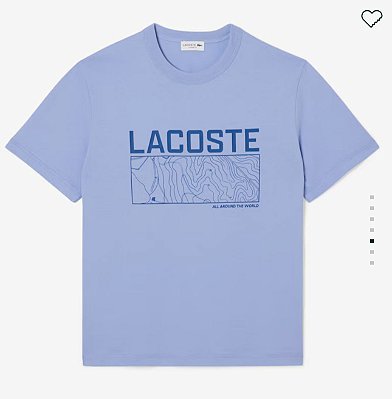 Camiseta Lacoste coleção 2025 world