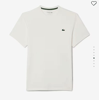 Camiseta Lacoste Sport estampa esportiva raqueta nas costas