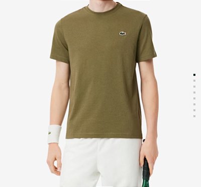 Camiseta lacoste Sport estampa esportiva costas