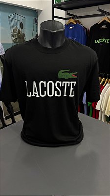 Camiseta lacoste logo letreiro 2026