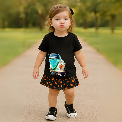 Fusca Retrô Aquarela-Infantil