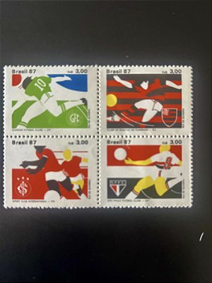 Série de Selos do Brasil - Clubes de Futebol - 1987 - Mint - ref.17