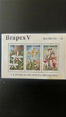 Bloco de Selos do Brasil - Brapex V - 1982 - Mint - ref.526