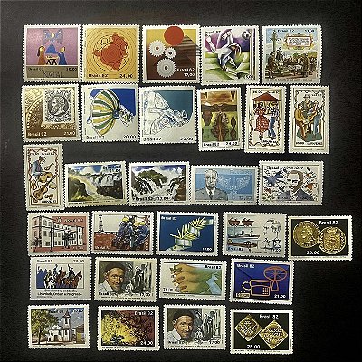 29 Selos Comemorativos do Brasil - Ano 1982 - Mint - ref.36