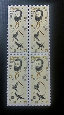 Quadra de Selos do Brasil - Homenagem a Luiz Gama - 2023 - mint - ref.117