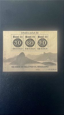 Bloco de Selos do Brasil - Brasiliana 93 - Brasil 1993 - Mint - ref.234