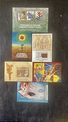 06 Blocos de Selos Comemorativos do Brasil  - Mint  (ref.535)