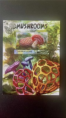 Bloco de Selos de Sierra Leone - Mushrooms - ref.805