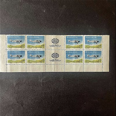 02 Quadras de Selos da Republica Argentina - 1o.Vuelo Aeropostal Cordoba - Villa Dolores - Mint - ref.118