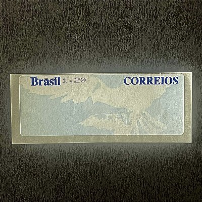 Selo Etiqueta Automato - Pomba Branca - Fundo Azul - Tarifa 1,20 - Mint - ref.118
