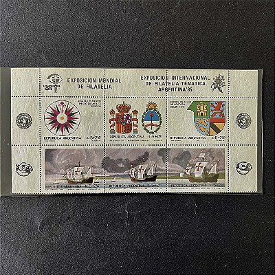 Série de Selos da Republica da Argentina - Exposicion Internacional de Filatelia Tematica - Mint - ref.121