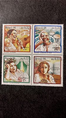 Série de Selos do Brasil - Upaep 98 - Mulheres - Brasil 1998 - Mint