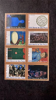 Série de Selos do Brasil - XXIV Bienal de São Paulo - Brasil 1998 - Mint