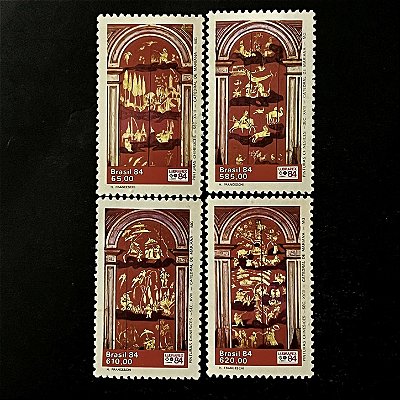 Serie de Selos do Brasil - X Lubrapex - Pinturas Chinesices do Seculo XVIII - 1984 - Mint - ref.580