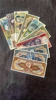 10 Cédulas do Brasil Diferentes -Sob- FE (ref.180)