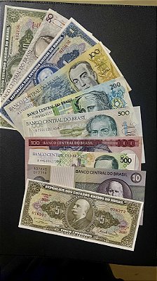 10 Cédulas do Brasil Diferentes -Sob- FE (ref.180)