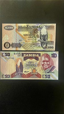 02 Cédulas Estrangeiras - Bank of Zambia - FE - ref.202