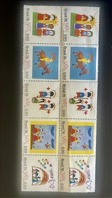 Série de Selos do Brasil - Natal 1976 - 1976 - Mint - ref.203