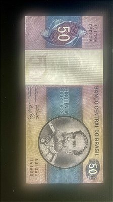 Cédula do Brasil - Cinquenta Cruzeiros - Deodoro da Fonseca - FE - ref. 204