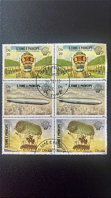 Sextilha de Selos de S.Tomé e Príncipe - ref.604