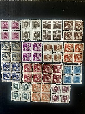 15 Quadras de Selos Regulares d0 Brasil -Hanseniases - Mint - ref.25