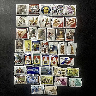 41 Selos Comemorativos do Brasil - Ano 1980 - Mint - ref.27