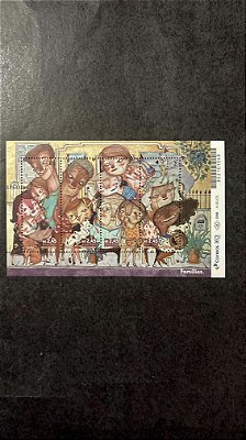 Bloco de Selo Comemorativo do Brasil - Familias - Brasil 2023 - Mint