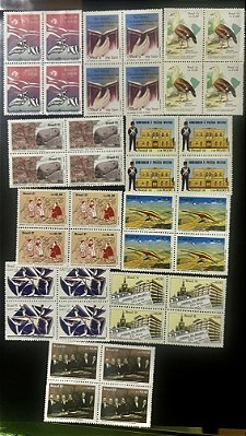 10 Quadras de Selos Comemorativos do Brasil - 1991 - Mint - ref.247