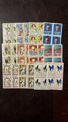 12 Quadras de Selos Comemorativos do Brasil - 1993 - Mint (ref.257)