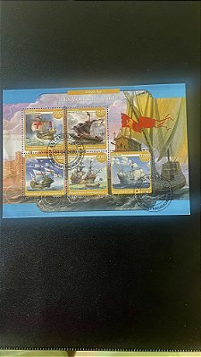 Bloco de Selos da Repoblikan´I Madagasikara - Les Voiliers Anciens - ref.257